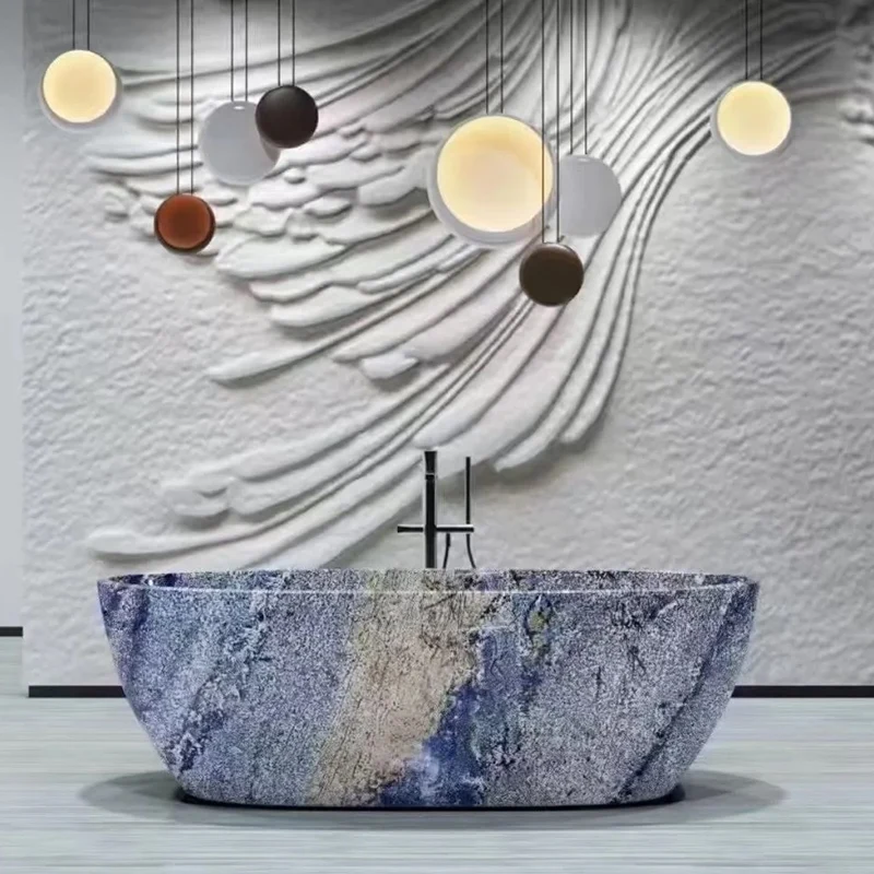 Azul Bahia花崗岩スラブ